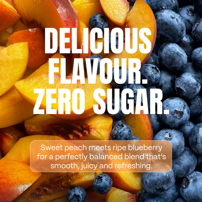 12 pack of 1L - Peach + Blueberry
